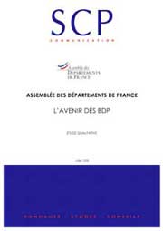 L'avenir des bibliothèques départementales de prêts, Assemblée des Départements de France, Juillet 2008