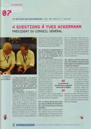 Conseil Général du Territoire de Belfort, juin 2007